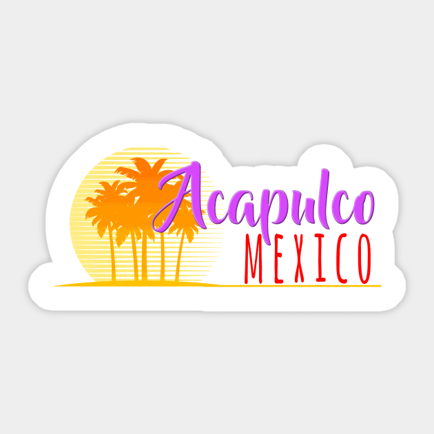 Life's a Beach: Acapulco, Mexico Sticker by Naves